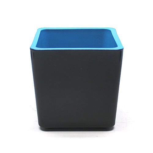 7oz black with blue 사각양초용기 - 200g - GL017